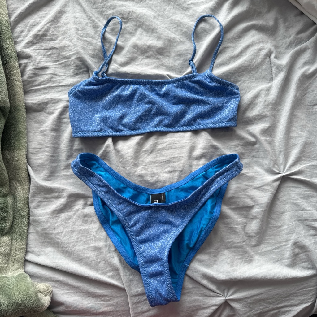 Nwot Triangl Blue Bikini Set